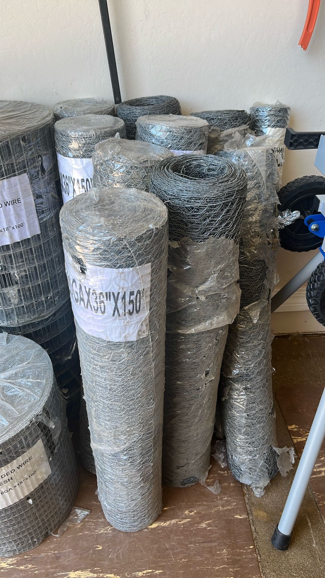 36” Wide By 150’ Long Chicken Wire Rolls