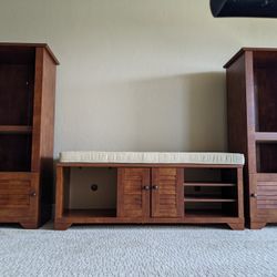 TV Stand and Two Cabinets