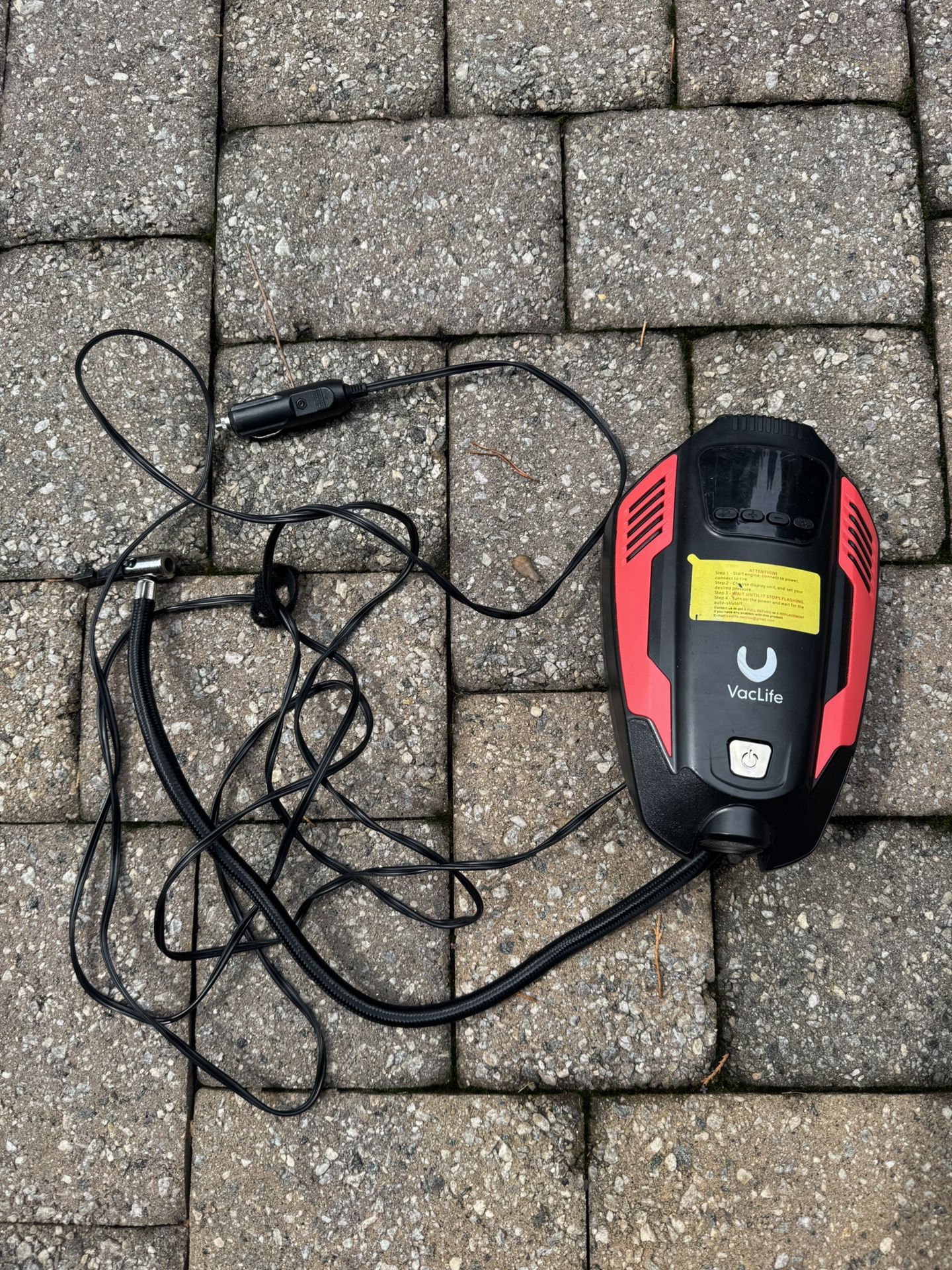VacLife Air Compressor Tire Inflator, DC 12V Air Pump