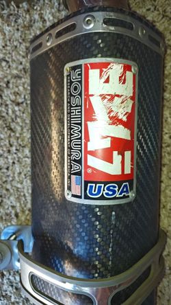 carbon fiber motorcycle exhaust muffler, Yoshimura