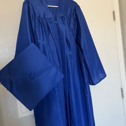 Jostens Royal Blue Cap And Gown