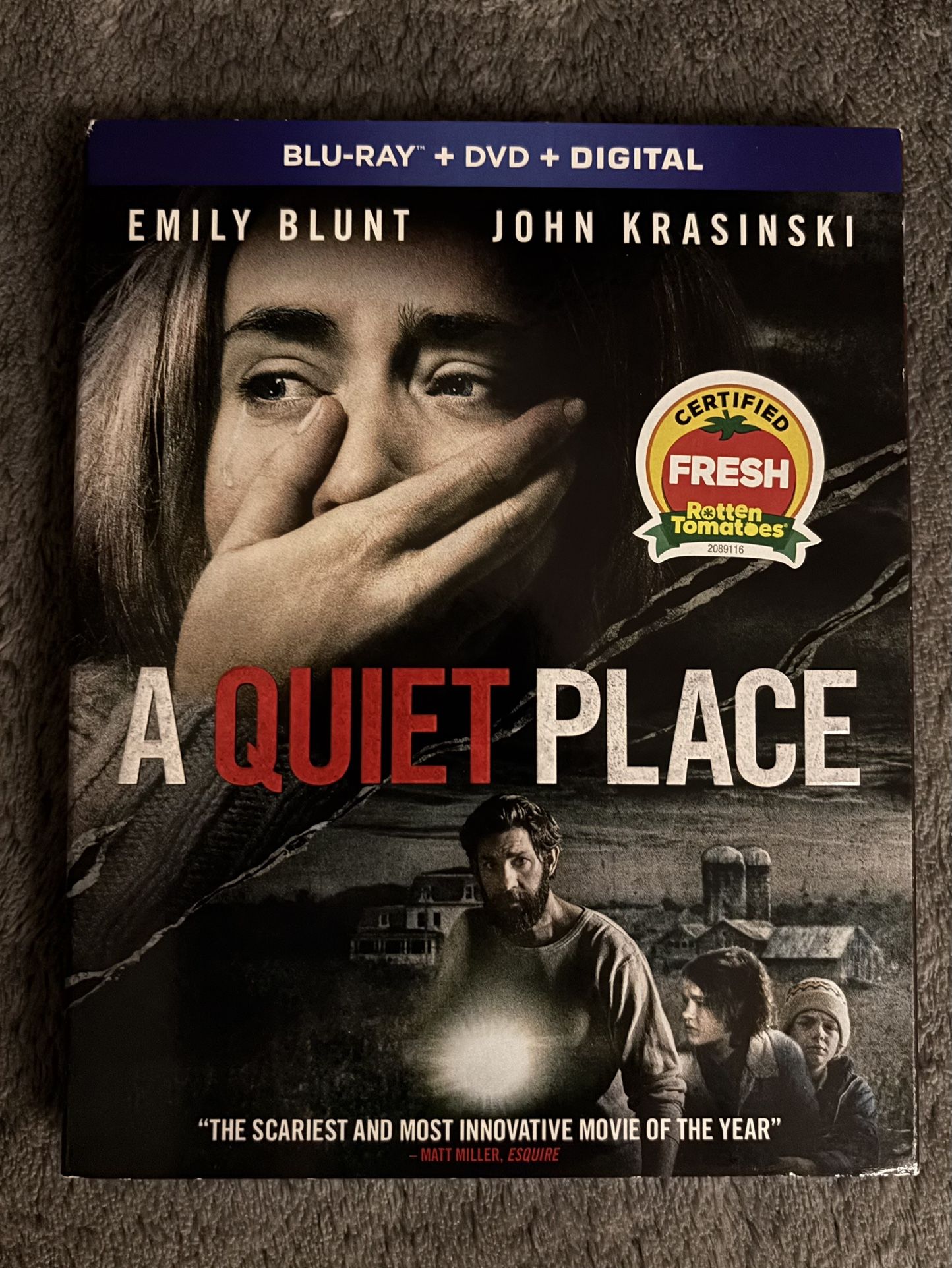 A Quiet Place Sealed Blu Ray W/ Slipcover