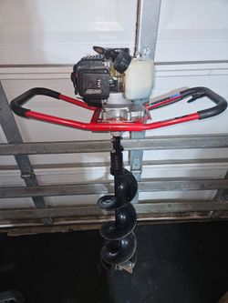 Gas earth auger, post hole digger