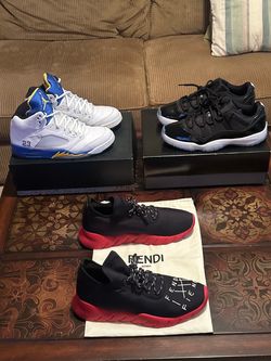 Fendi Kicks & Spacejam 11 Low- Size 12