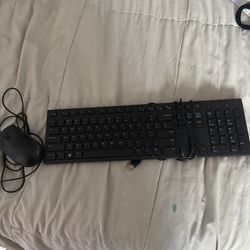Wired Dell keyboard & Mouse