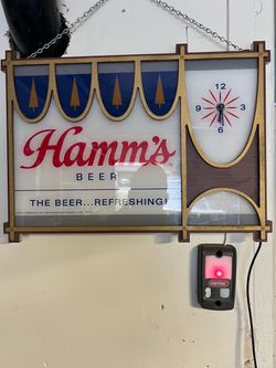 Hamms beer clock