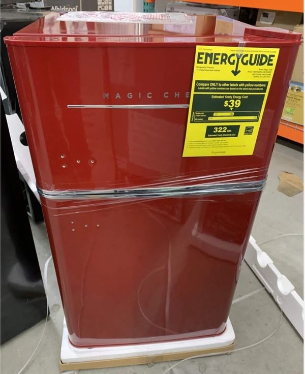 Magic Chef Retro 3.2 cu. ft. 2 Door Mini Fridge in Red for Sale in