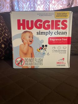 Huggies baby wipes box