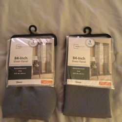 Sheer Curtain Panels (2)