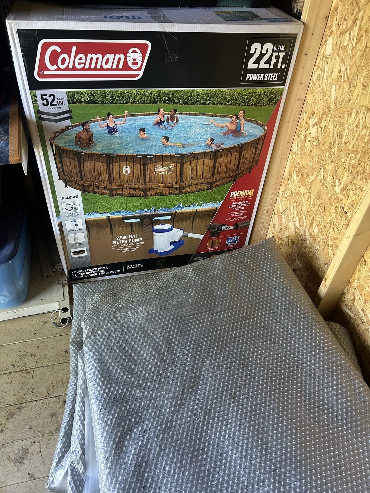 22’ X 52” Coleman Power Steel Pool