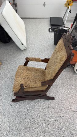 Antique Victorian Eastlake Platform Rocking Chair – Restoration Project