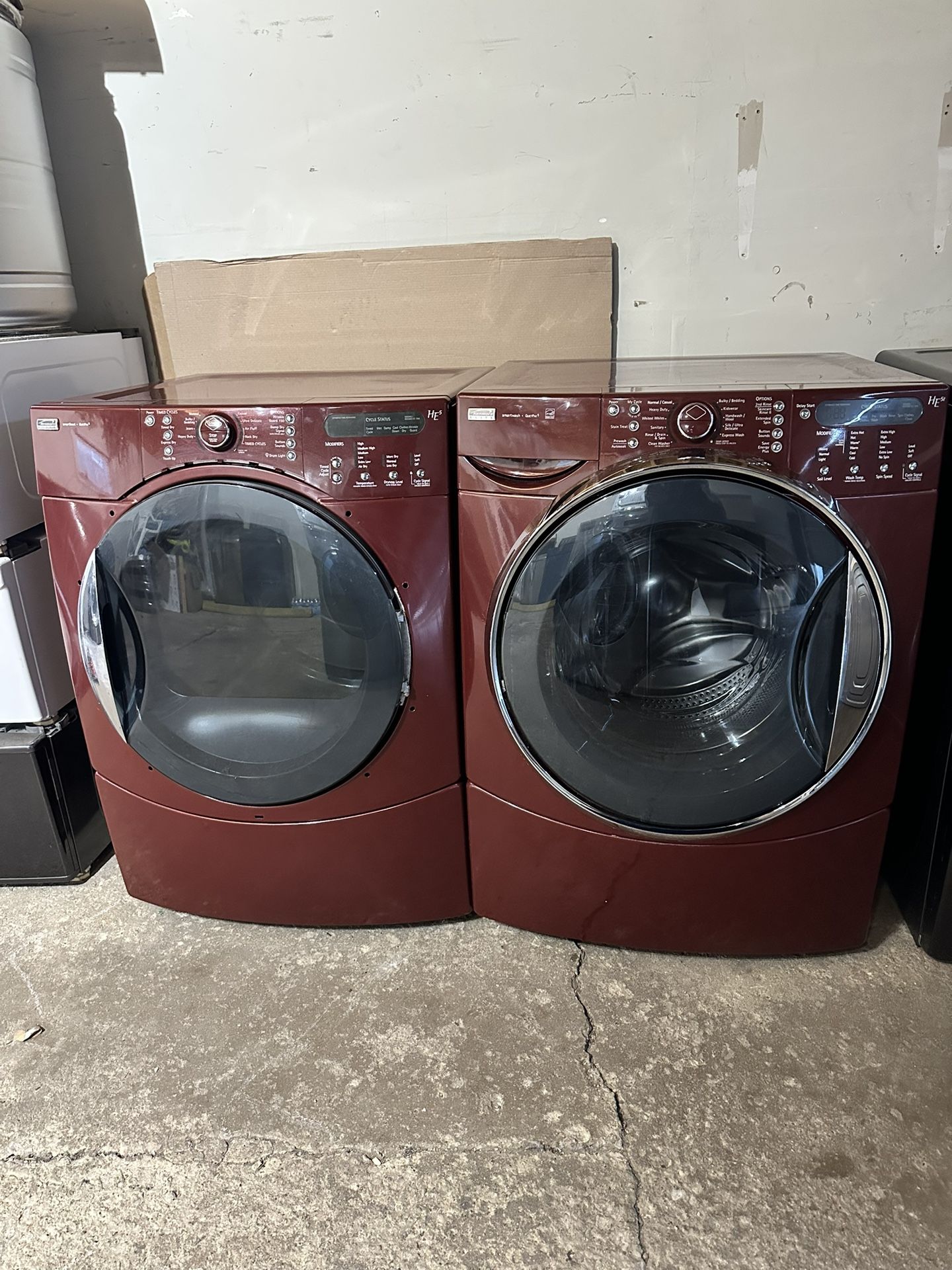 Kenmore Front Load Washer And GAS Dryer 