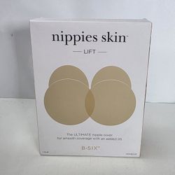 Nippies Skin LIFt B-Six Ultimate Nipple Covers, Sz:L/XL 4" Creme Color Bra.