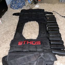 ETHOS Adjustable Weighted Training Vest w/ Steel Weights – Heavy Duty Fitness 