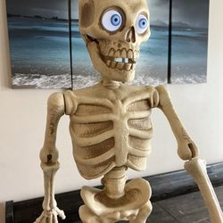 3ft Animated Dancing Skeleton with LED Eyes
