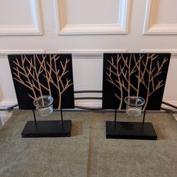 Wood Votive Candle Holders