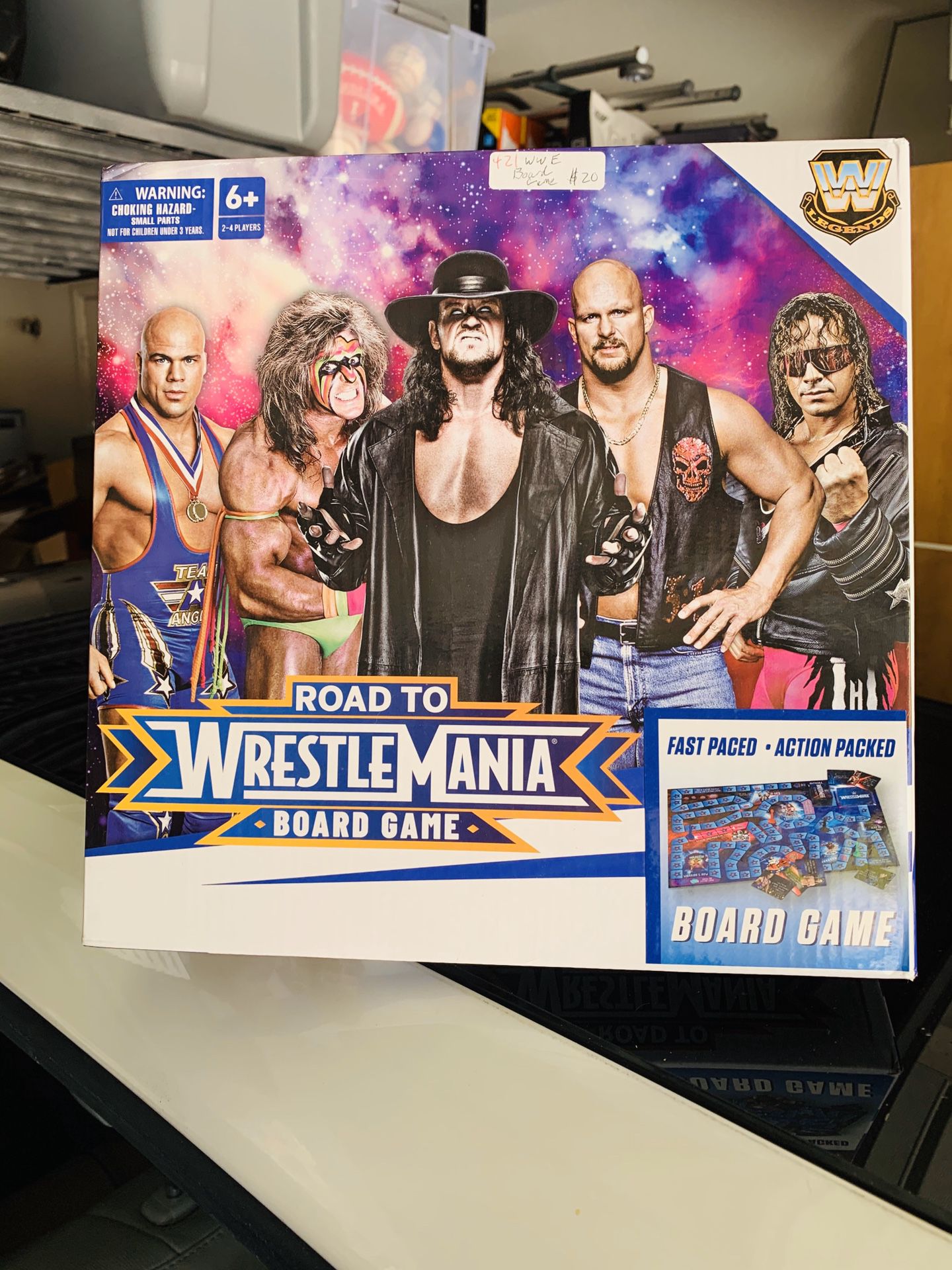 WWE road to wrestle mania board game toy
