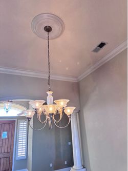 Chandeliers and ceiling fans