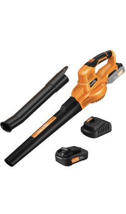 SnapFresh Leaf Blower -20V Cordless Leaf Blower with Battery & Charger, Electric Leaf Blower for Yard Cleaning, Lightweight Leaf Blower Battery Powere