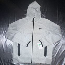 Nike Sportswear Tech Fleece Full-Zip Hoodie Grey FB7921-063 Mens Size Large And X-Large