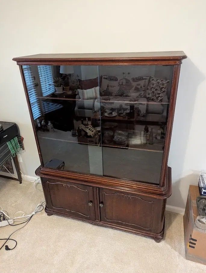 Deco Showcase China Cabinet Hutch from Germany