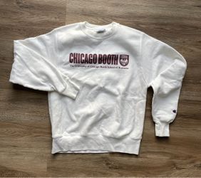Men Small Champion Vintage Chicago Booth University of Chicago Business School Sweatshirt