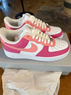 Nike Air Force 1 Low Custom Pink White Sneakers Women’s 9
