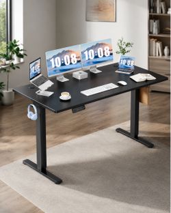 63 Inch Electric Standing Desk, Memory Adjustable Home Office Desk Sit Stand Up Desk for Work Home Office,Adjustable Desk, Rising Computer Table with