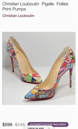 Christian Louboutin Pigalle Follies Print Pumps