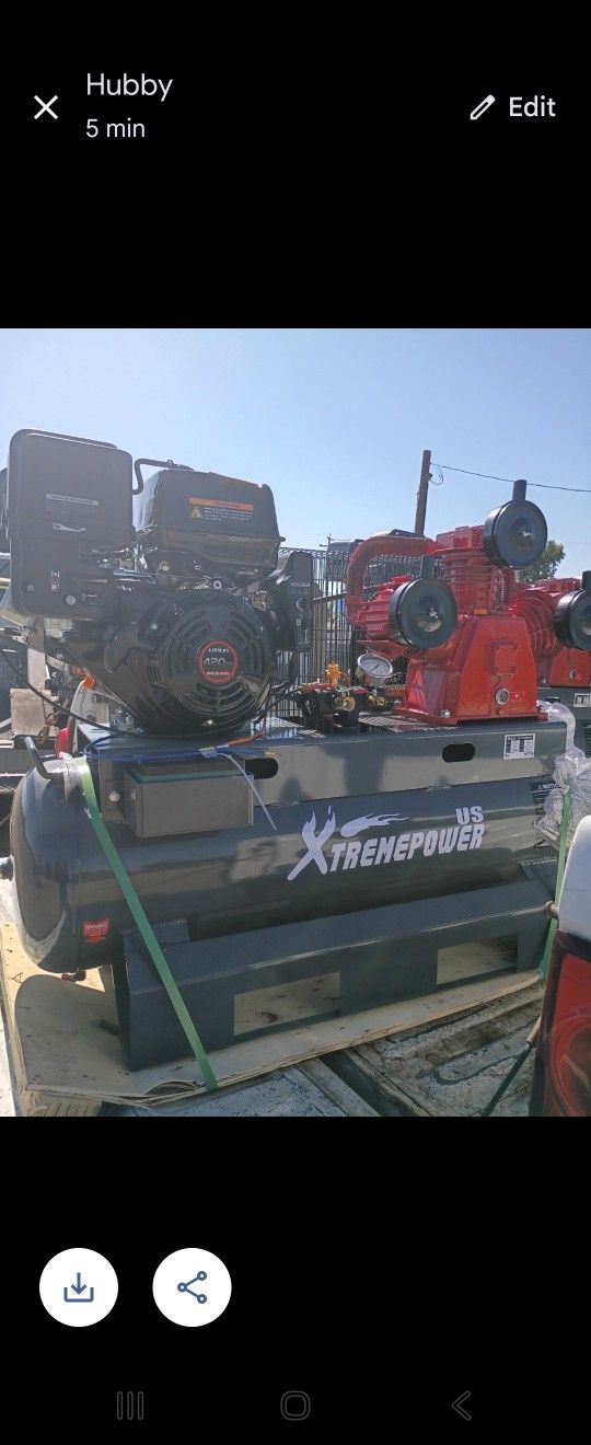 Gas Air  Compressor 30 Gallons 