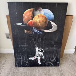 Astronaut Canvas Wall Art By IKONICK