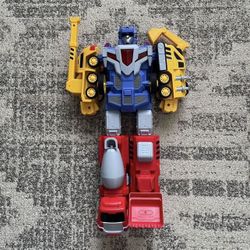 Construction Vehicles Transform Robot Toys  5 in 1 Trucks Gifts for Boys Girls