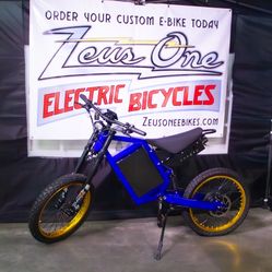 Brand New Stealth Bomber E Bike 5000 Watt - Blue