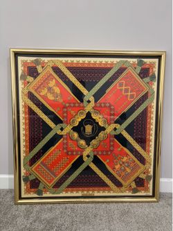 1982 Framed Hermès Brins d’Or Scarf