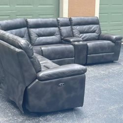 🛋️ Sofa/Couch Sectional - Recliners - Gray - Microfiber - Delivery Available 🚛