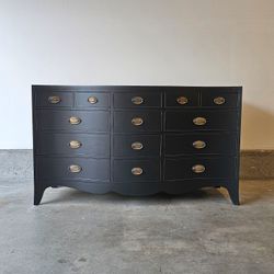 Black Lowboy Dresser 