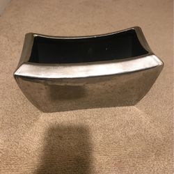 METALLIC ORCHID BOWL VASE PLANTER POT