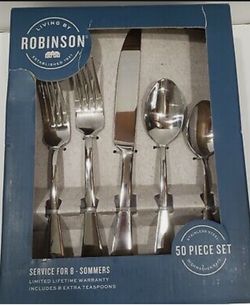 Living by Robinson Sommers 50-pc. Flatware Set
