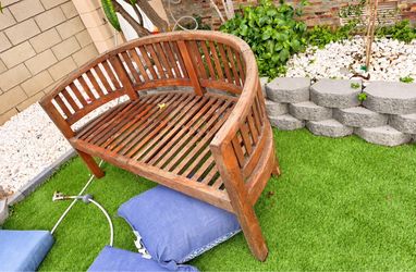 Patio teak bench