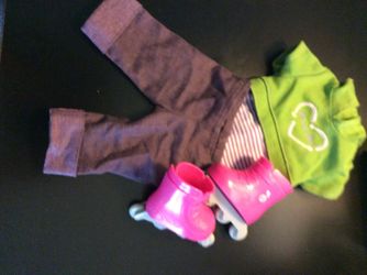 American girl roller skating outfit