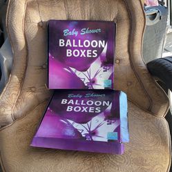 2 Baby Shower BALLOON BOXES 
