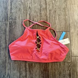 NWT pink Bikini Top 