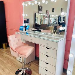 New Luxury Tall Large Hollywood Make Up Vanity