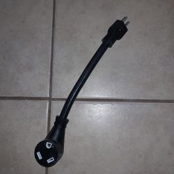 15 Amp male to 30 Amp female RV Adapter