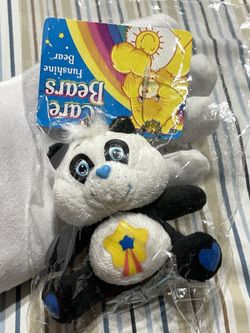 Rare 2009 Care Bears Perfect Panda Plush Vintage Keychain Strap