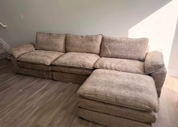 Sectional Sofa with Ottoman