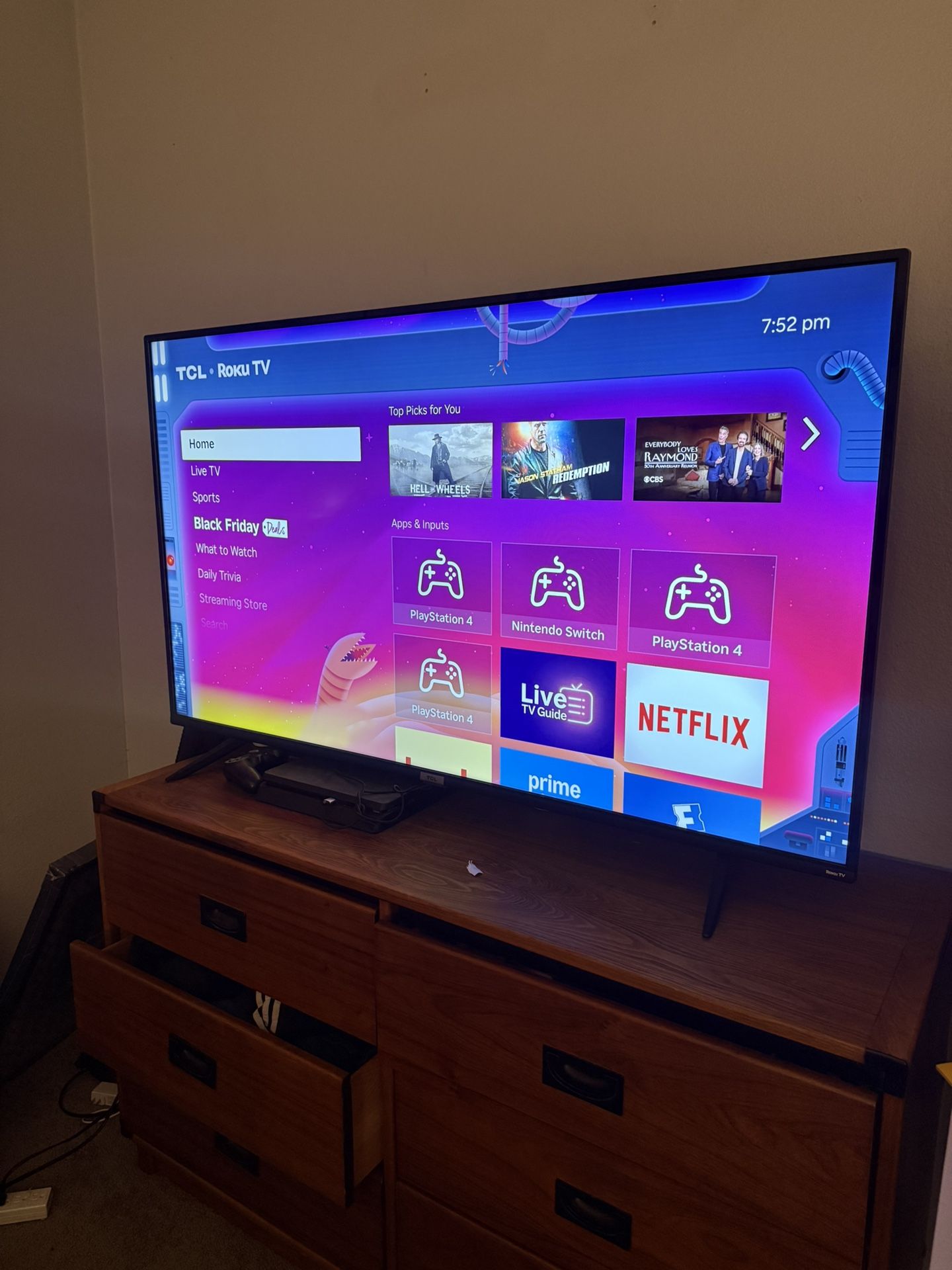55” 4K UHD TCL ROKU TV - No Remote