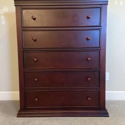 Chest of Drawers/Dresser, Dark Wood