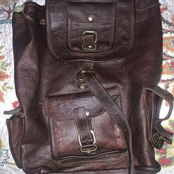 100% Leather Backpack 