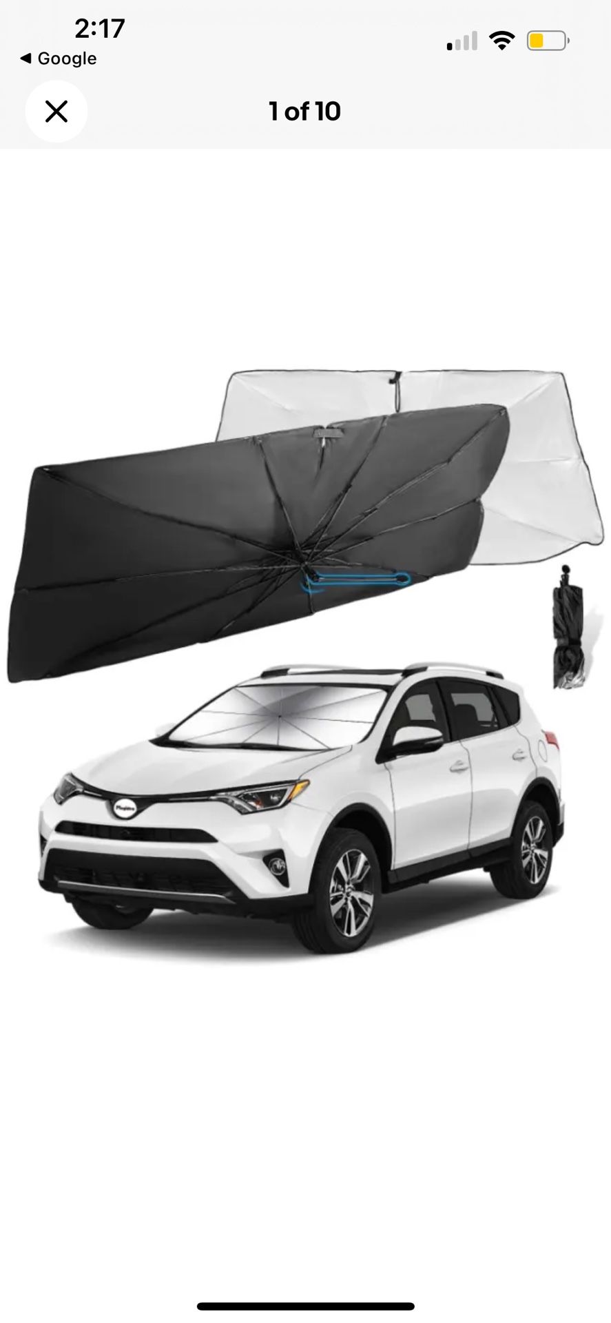 New Foldable Car Windshield Shade 32 by 54 Inches